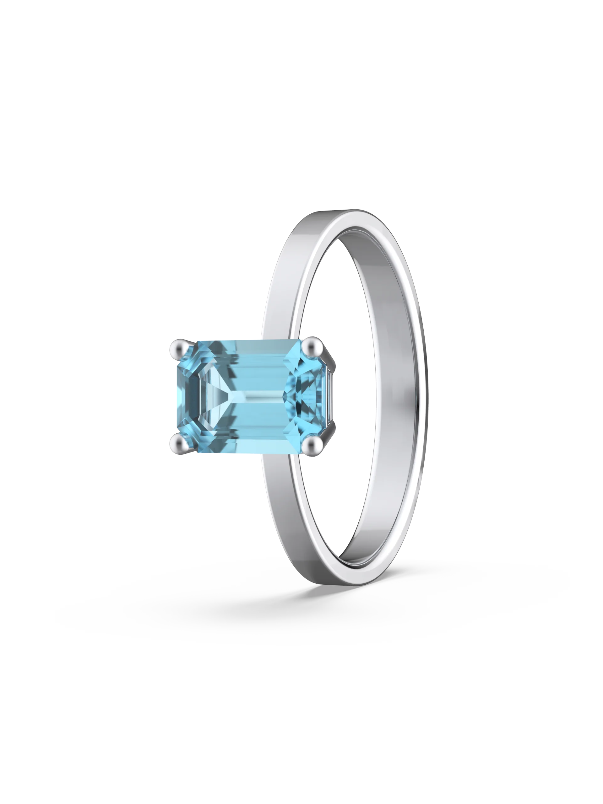 Anillo Topacio Rectangular