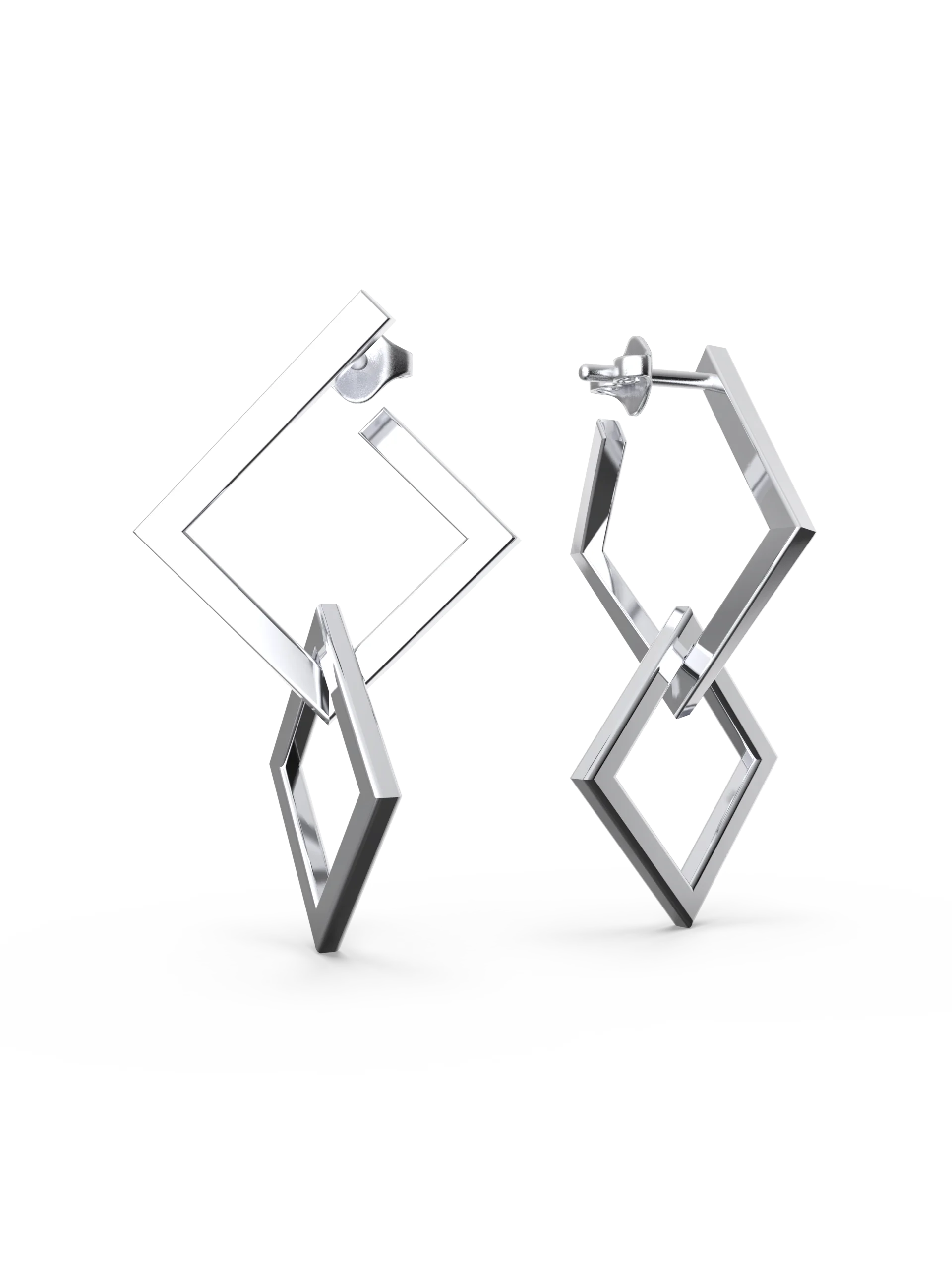 Aretes Rombo Doble