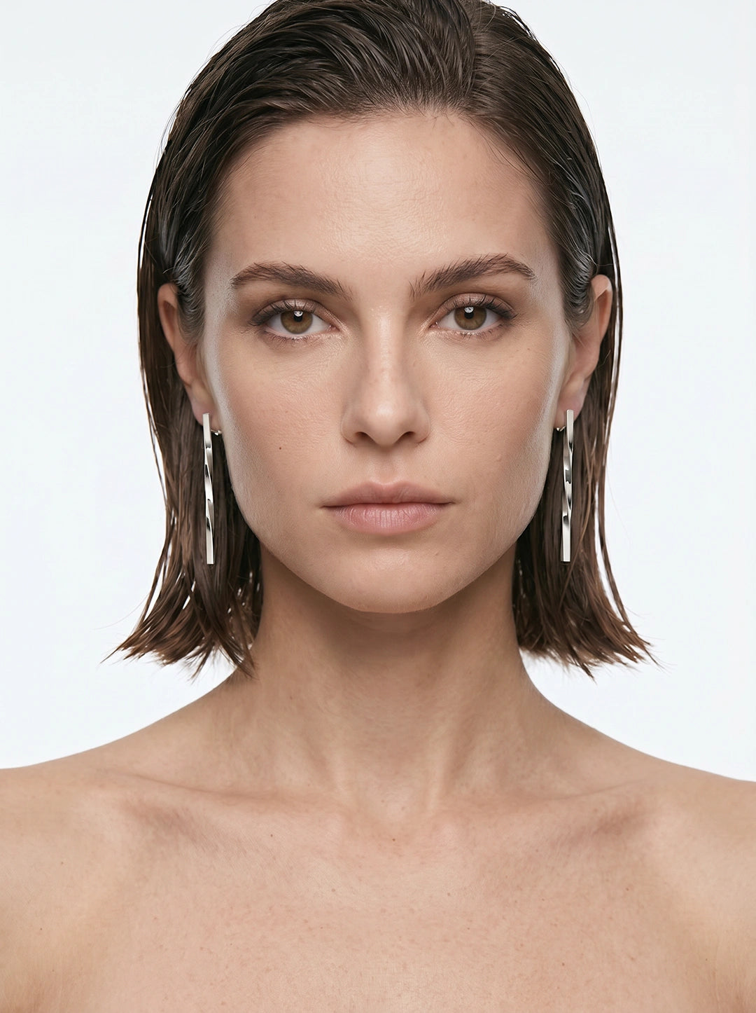 Aretes Barra Entorchada
