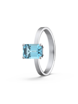 Anillo Topacio Rectangular