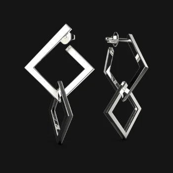 Aretes Rombo Doble