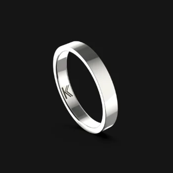 Zaukker Joyería 7 Argolla Plana Delgada